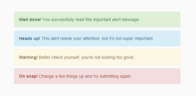 bootstrap - alerts
