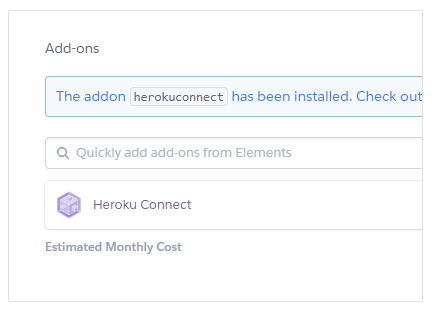 heroku connect - success